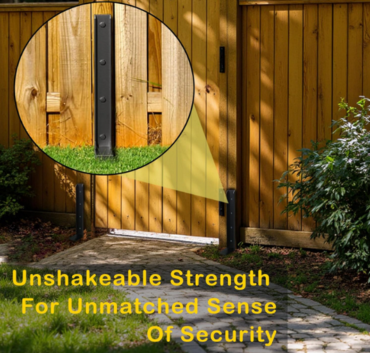 4Pcs Heavy Duty Steel Fence Post Stakes Repair Kit