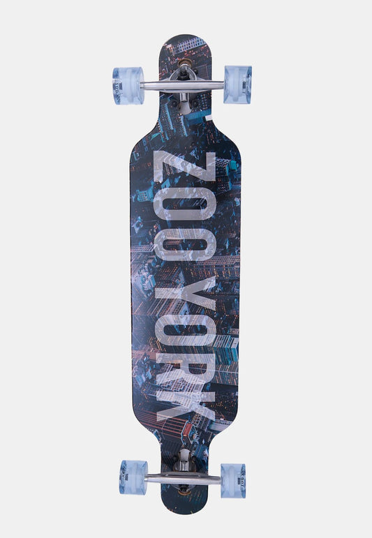 Zoo York Drop-Through Longboard β Cityscape Design