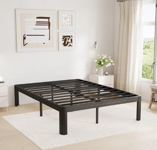 Hanidre 14 Inch High Metal Queen Bed Frame
