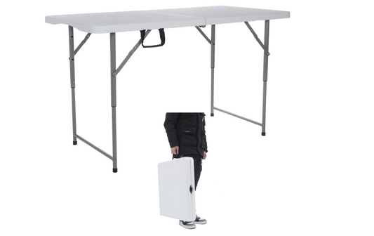 122CZ Folding Tables Camping Table 4FT Adjustable Height