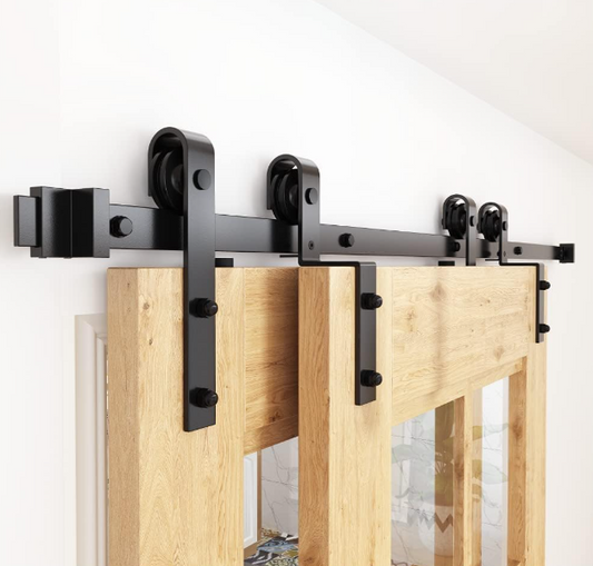Bypass Sliding Barn Door Hardware Kit