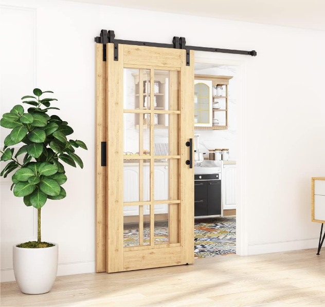 Bypass Sliding Barn Door Hardware Kit